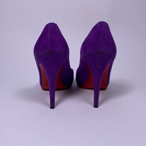 CHRISTIAN LOUBOUTIN Purple 'Declic' Pumps - Picture 5 of 9